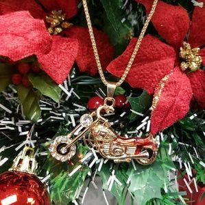 RED HOT MOTORCYCLE Necklace